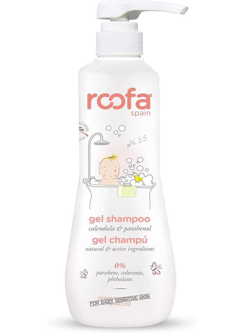Roofa Spain Gel Shampoo With Calendula And Panthenol 500 ML